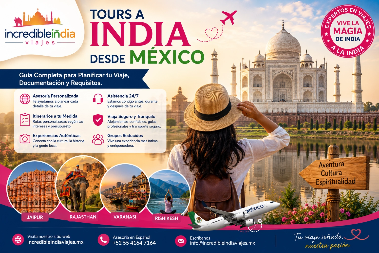 Tours a India desde Mexico