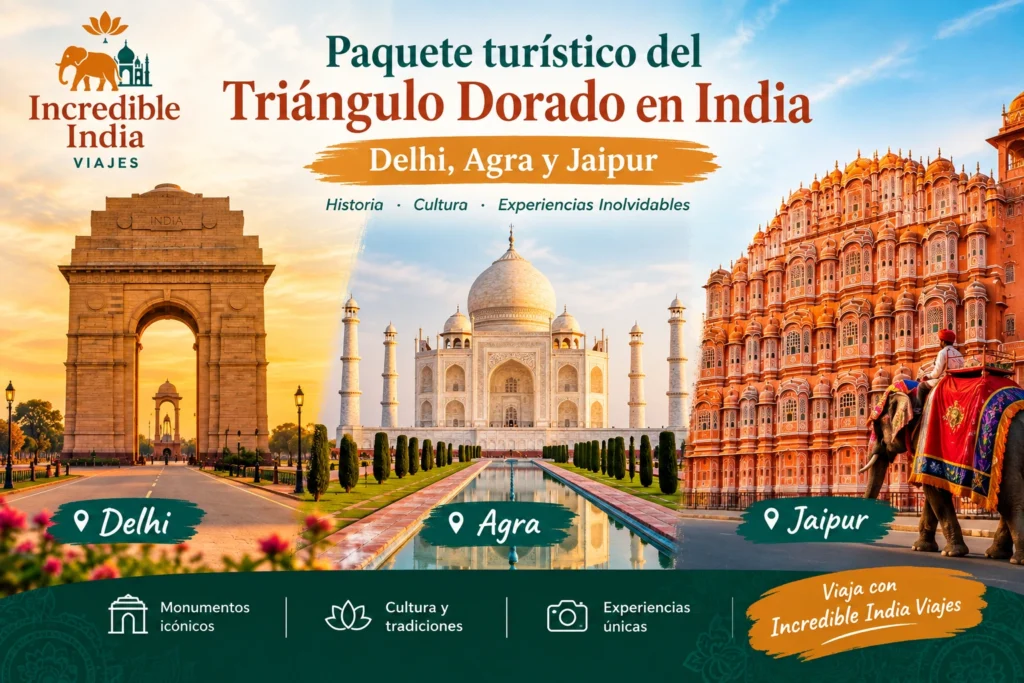 Paquete turístico del Triángulo Dorado en India